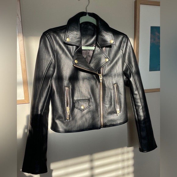 Blank NYC Jackets & Blazers - Blank NYC faux leather motorcycle jacket